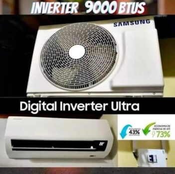 Ar-condicionado Split Samsung Digital Inverter Ultra Connect AI 9.000 BTUs Frio AR09DYFZAWKNAZ 220V