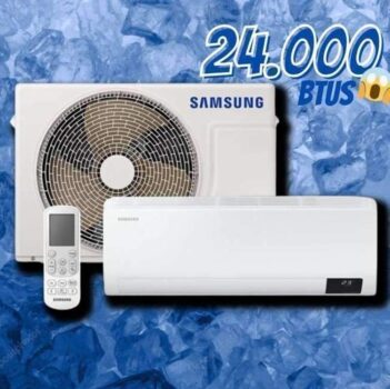Ar-condicionado Split Samsung Inverter Windfree Connect Ai 24.000 Btus Frio Sem Vento Ar24dyfabwknaz