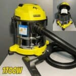 Aspirador de Pó e Água 3 em 1 Kärcher com Filtro HEPA 1700W WDL 1S Amarelo
