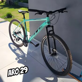 Bicicleta Aro 29 Gts Supreme Quadro Aluminio 24v Freio Disco Cor Verde Agua/Preto Tamanho do quadro 19 "