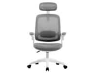 Cadeira Office Elements Astra Cinza e Branco, Ajuste de Inclinação Automático, Cilindro de Gás Classe 4 - WFFLG67335L0122