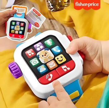 Fisher-Price, Meu Primeiro Smartwatch, Aprender e Brincar, Estimula o Desenvolvimento, Brinquedo para Bebês, A partir 6 meses