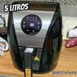 Fritadeira Air Fryer Britânia Bfr41pi Digital Inox 1500w Cor Preto 110v