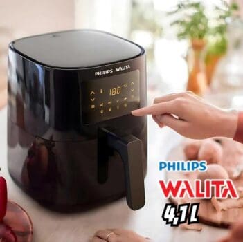 Fritadeira Airfryer Digital Philips Walita 4,1l Ri925 110v Cor Preto