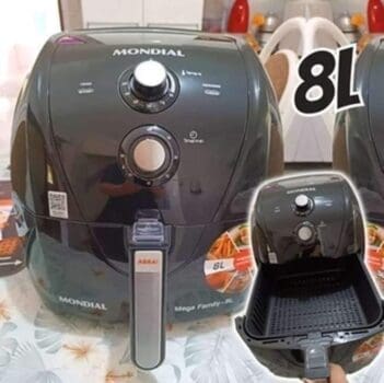 Fritadeira Sem Óleo Air Fryer 8L, Mondial, Preto, 1900W, 220V - AFN-80-FB
