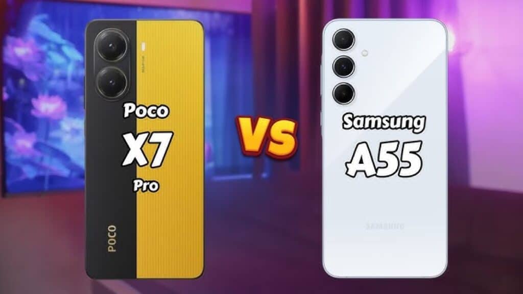 Poco X7 Pro vs Galaxy A55: Qual é o Melhor para Comprar em 2025?