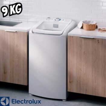 Máquina De Lavar 9kg Efficient Care Led09 Branco Electrolux 110V