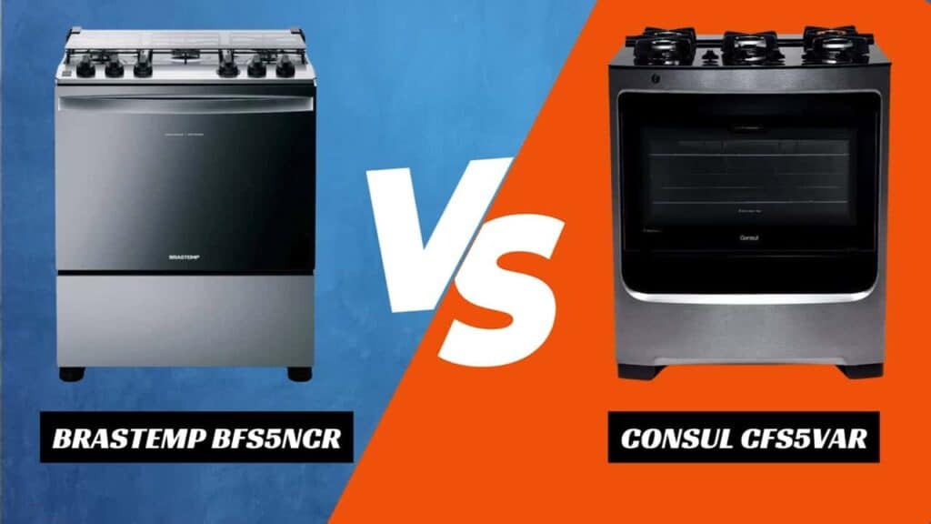 Melhor Fogão 5 Bocas: Brastemp BFS5NCR VS Consul CFS5VAR Melhor Fogão 5 Bocas: Brastemp BFS5NCR VS Consul CFS5VAR