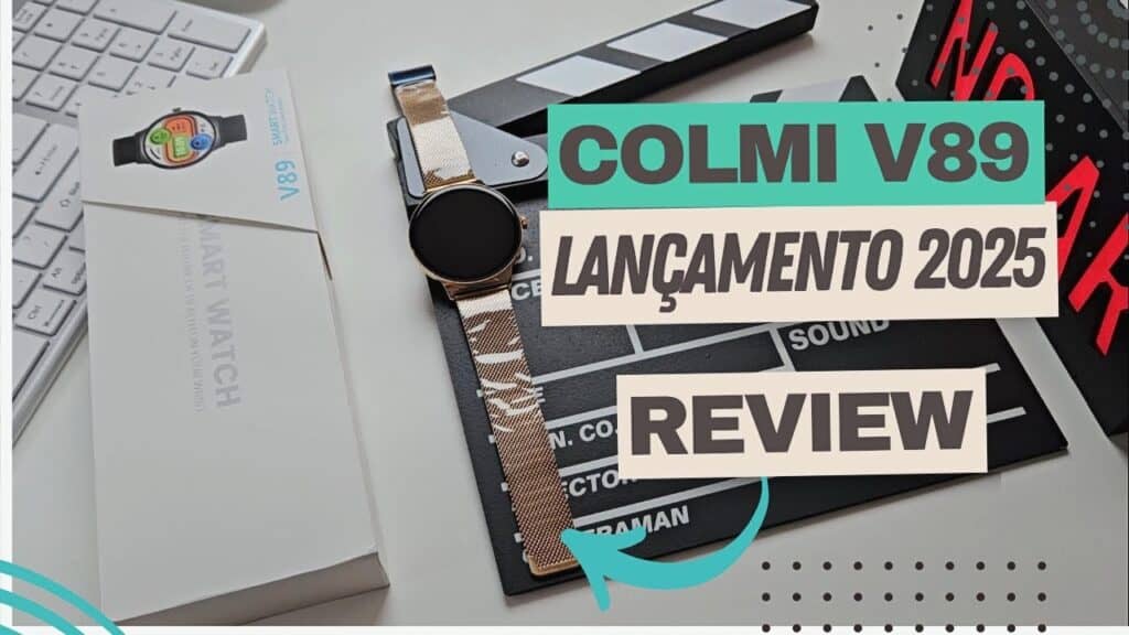 Lançamento 2025: Smartwatch Colmi V89 com Tela AMOLED e Ultra Fino