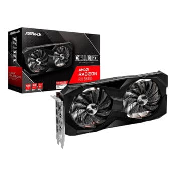 Placa de Vídeo ASRock Radeon RX 6600 Challenger D, 8GB, GDDR6, 128-Bit, Preto