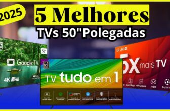 Qual a Melhor TV 50” Polegadas em 2025? TOP 5 Melhores Smart TVs do Ano!