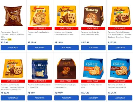 Seleção de Panetones Leve 2 Pague 1 - Carrefour