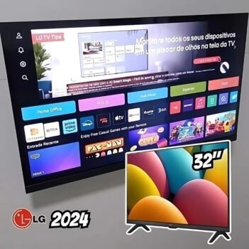 Smart Tv 32'' LG Hd 32LR600BPSA Processador 5 Ger6 Alexa Webos