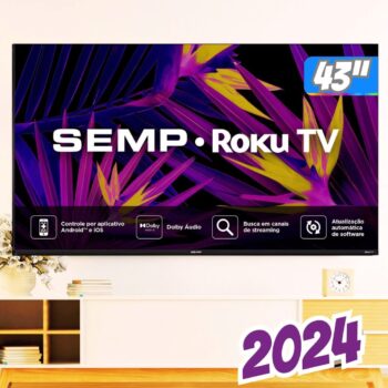Smart Tv 43” Semp R6610 FHD Led RokuTV Wifi Dual Band Alexa