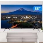 Smart TV Aiwa 55" AWS-TV-55-BL-01-A 4K UHD LED Dolby Vision Dolby Atmos HDR10 Android TV