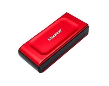 SSD Externo Kingston XS1000, 1 TB, USB 3.2 Gen 2x2, Portátil, Leitura: 1050 MB/s, Gravação: 1000 MB/s, Vermelho - SXS1000R/1000G