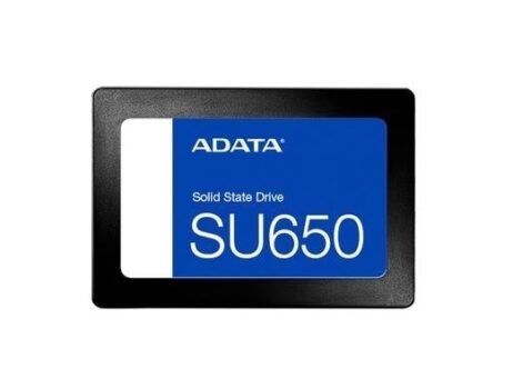 SSD SATA Adata Ultimate SU650, 480GB, 2.5", Leitura: 520MB/s, Gravação: 450MB/s, Preto - ASU650SS-480GT-R