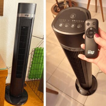 WAP Ventilador de Torre AIR SILENCE com 4 Ní­veis de Velocidade, Time de até 15 Horas e Desligamento Automático 127V