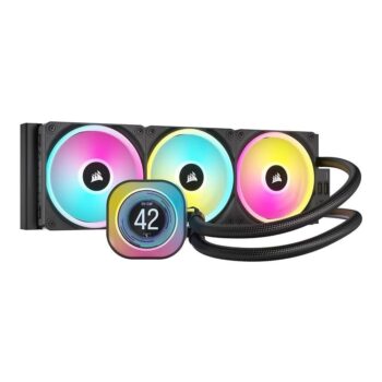 Water Cooler Corsair iCUE LINK H150i LCD, 360mm, Preto - CW-9061008-WW