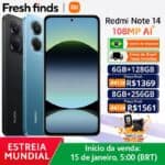 Xiaomi Redmi Note 14 4G - Estoque no Brasil