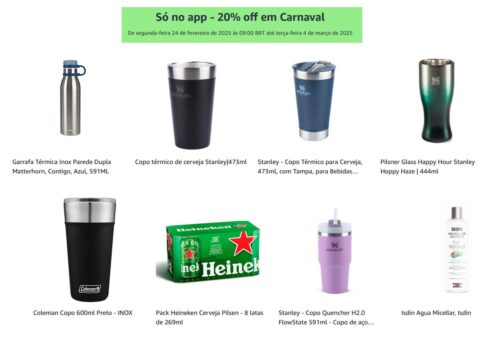 20% off em Carnaval - Amazon