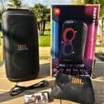 Alto-falante de som profissional portátil Bluetooth Waterproof Jbl Partybox Club 120 160 w reprodução de energia 12 horas efeito de luz LED