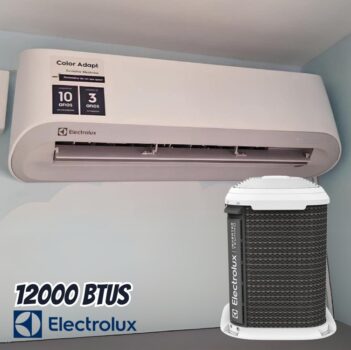 Ar-condicionado Split Inverter 12000 Btus Electrolux Color Adapt com Wi-fi Só Frio Yi12f/ye12f 220v