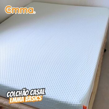 Colchão Casal de espuma D28 Emma Basics 17cm - Ortopédico e Hipoalergênico com 5 anos de garantia