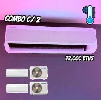 Combo 2 Ar-condicionado Split Inverter WindFree AI 12.000 BTUs Frio