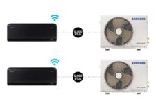 Combo - Ar condicionado Split Inverter Samsung WindFree Connect Sem Vento 2X12.000 BTUs Quente e Frio