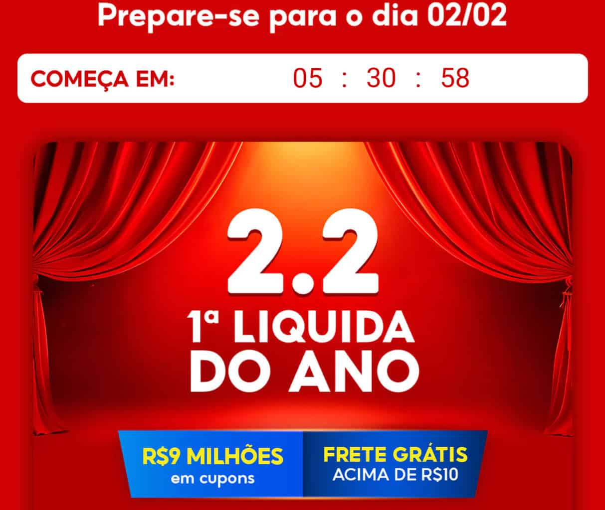 Cupons Shopee 2.2 – Fevereiro 2025