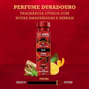 Desodorante Spray Antitranspirante Old Spice VIP - 150ml