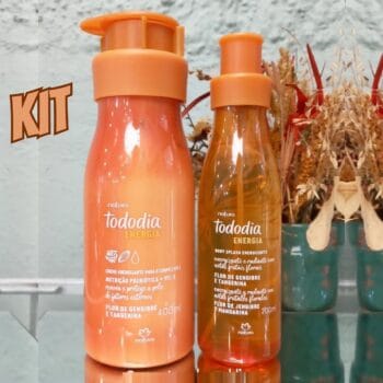 Kit Tododia Energia Flor de gengibre e Tangerina com Body Splash (2 produtos)