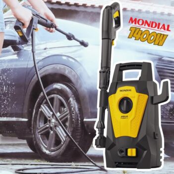 Lavadora de Alta Pressão Aqua Power I, Mondial, Cinza/Amarelo, 1400W, 110V - LAP-01-GY