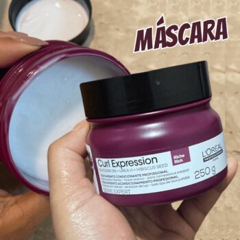 L´Oréal Professionnel Máscara de Tratamento Curl Expression Rich, Para Cabelos Crespos e Cacheados, Hidratação Intensa, Toque Sedosos e Luxuoso, Controle de Frizz, 250ml