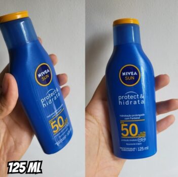 NIVEA SUN Protetor Solar Protect & Hidrata FPS 50 125ml - Com toque seco, rápida absorção e resistente à água, esse protetor solar oferece altíssima proteção ao sol e promove hidratação à pele