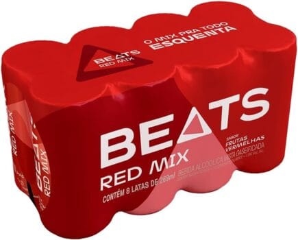 Pack de Beats Red Mix 269ml, Lata, Caixa 8 Unidades