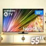 Samsung Smart TV 55″ Neo QLED 4K 55QN85D – Processador com AI, Upscaling 4K, Mini LED, Painel 120hz