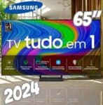 Samsung Smart TV 65" QLED 4K Q65D 2024, Modo Game, Tela sem limites, Design slim, Visual livre de cabos, Alexa built in 65"