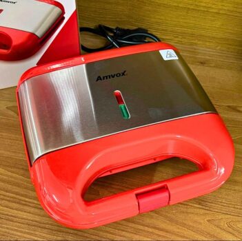 Sanduicheira Grill Amvox Vermelho 750W Lar - AMS 500
