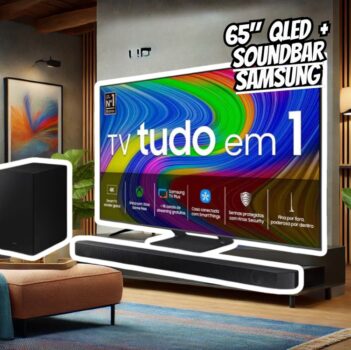 Smart TV 65" QLED 4K 65Q65D 2024 + Soundbar HW-B550/ZD - Samsung