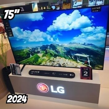 Smart TV 75" 4K LG Ultra HD 75UT8050 com Processador a5 Ger7 AI Alexa/Chromecast integrado Otimizador de Jogos webOS 24 e Controle Smart Magic