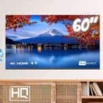 Smart TV HQ 60″ UHD 4K, HDR Android 11, Design Slim, Processador Quad Core, Espelhamento de tela – HQSTV60NK