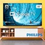 Smart TV Philips 32″ HD 32PHG6909/78 Google TV, Comando de Voz, HDR