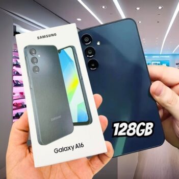 Smartphone Samsung Galaxy A16 128GB 4GB RAM 4G Preto Tela 6,7" Bateria 5000 mAh