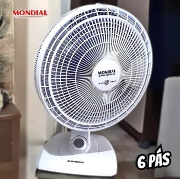 Ventilador de Mesa 40cm Super Power, Mondial, Branco/Azul, 140W, 220V - VSP-40-W