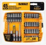 Promotop: As melhores Promoções,cupons e descontos! Kit de chaves de fenda DEWALT DW2166, com estojo, cinza/prata, 45 peças