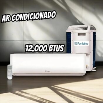 Ar Condicionado Split Hi Wall Fontaine 12000 BTU/h Frio FCST12F - 127 Volts