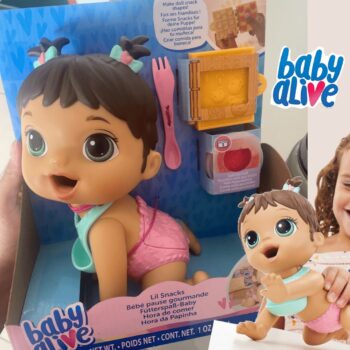 Baby Alive Hora da papinha - Boneca que come e faz caquinha. Boneca de 20 cm, cabelos castanhos
