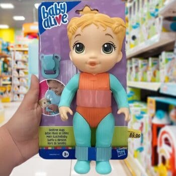Baby Alive Hora do Soninho - Boneca de 24 cm lavável para crianças a partir dos 3 anos, cabelo loiro
